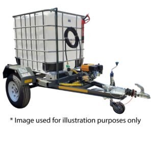 1000l High Pressure Washer trailer 100bar-220v- unbraked