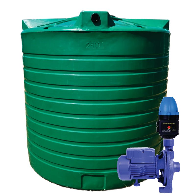 2500l Water tank and 1.1 kw Monoblock Water Pump & Controller