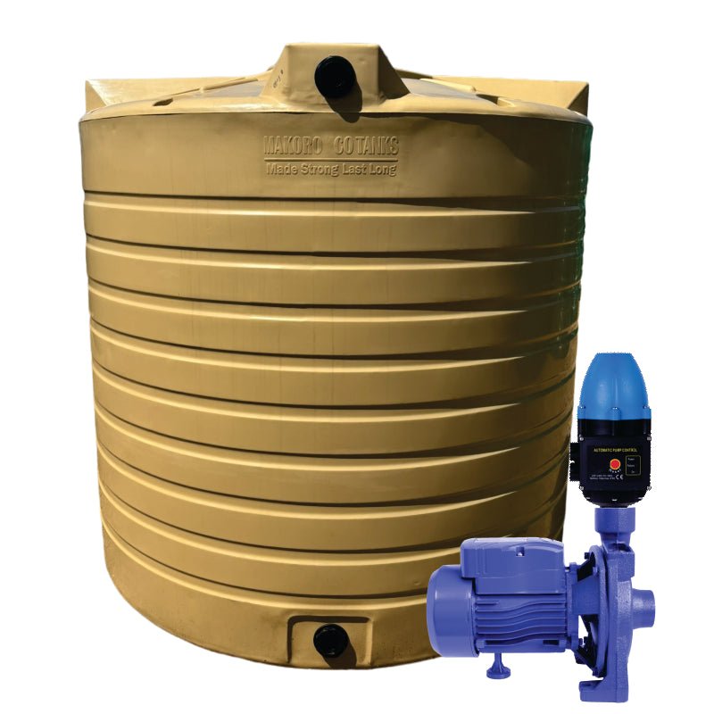 15 000l Water tank and 0.55kw Monoblock Water Pump & Controller
