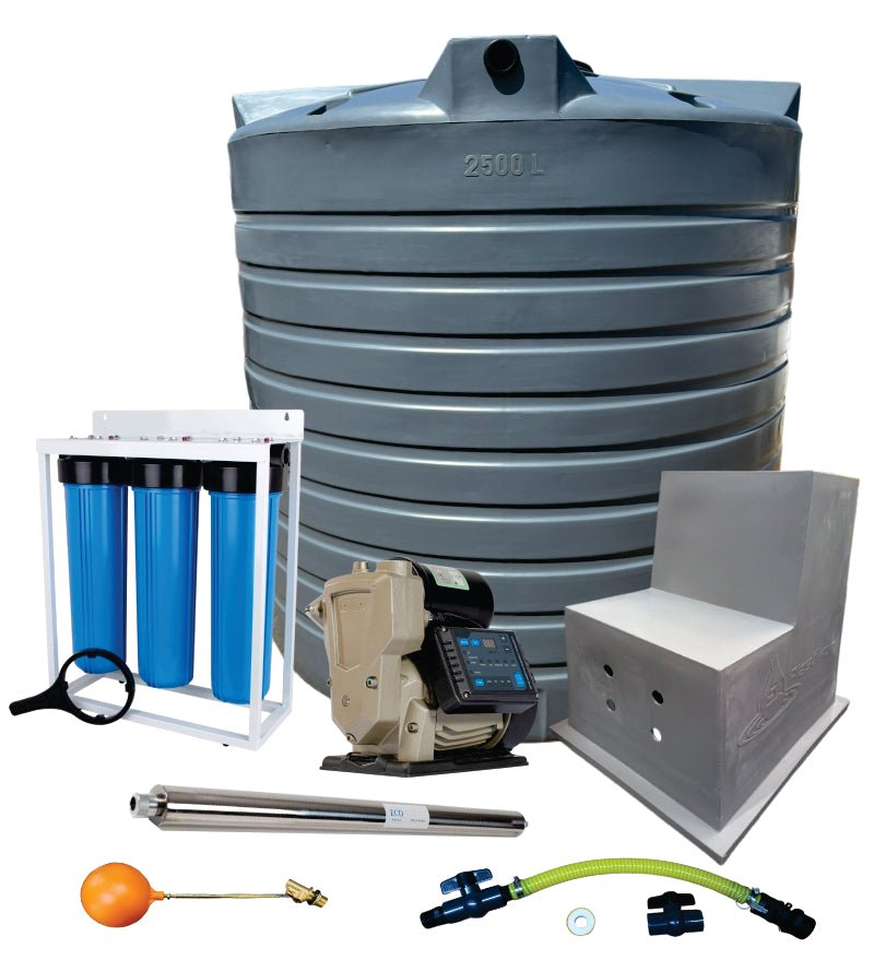Water tank Combo Full House: 5000l Water tank & VSP 1.5KW Booster Pump System (with VSD)