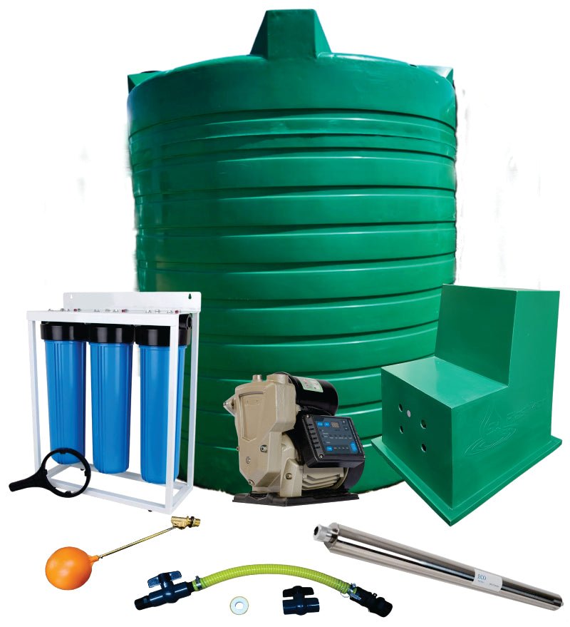 Water tank Combo Full House: 5000l Water tank & VSP 1.5KW Booster Pump System (with VSD)
