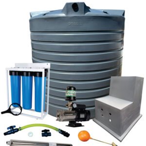 Water tank Combo Full House: 5000l Water tank and 1.5kw Intelli VSD Booster pump
