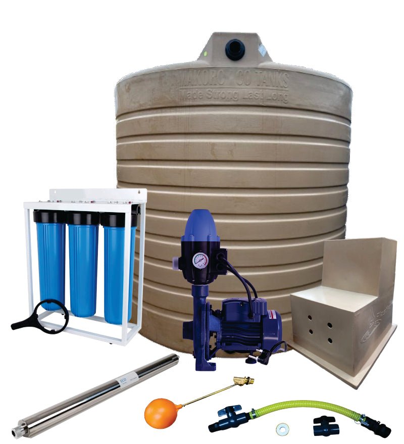 Water tank Combo Full House: 2500l Water tank & 0.55kw Flowpump Monoblock Water Pump