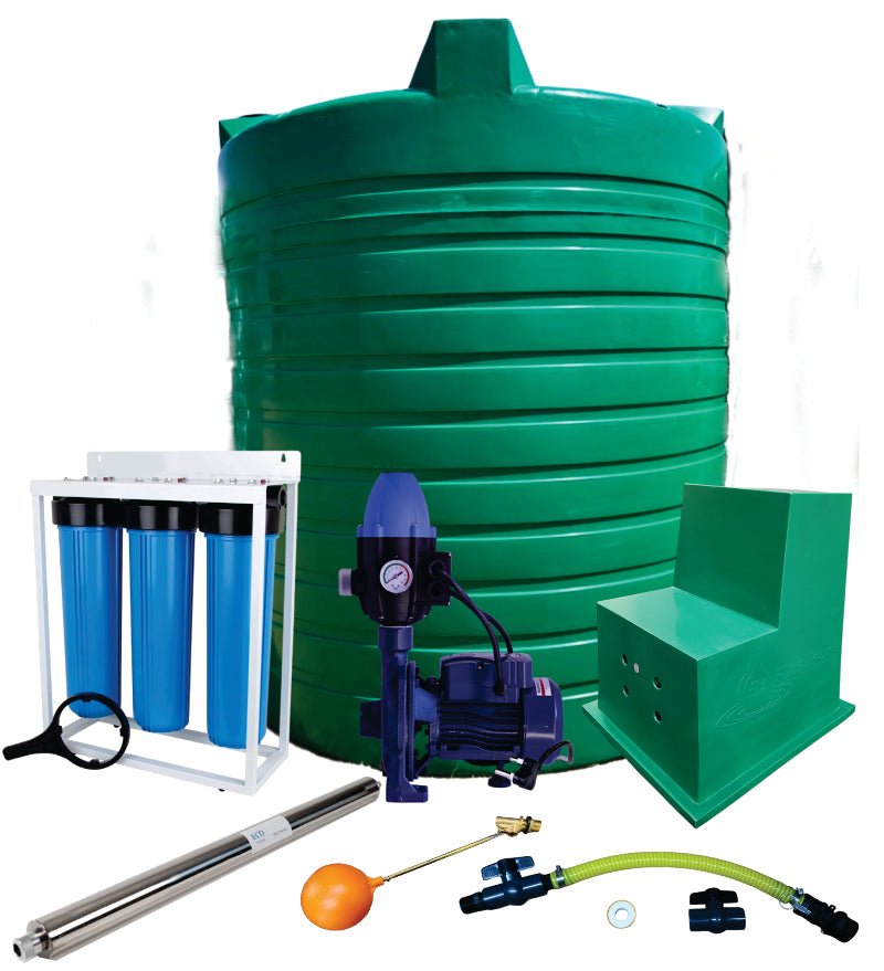 Water tank Combo Full House: 15 000l Water tank & 1.1kw Monoblock Water Pump kit