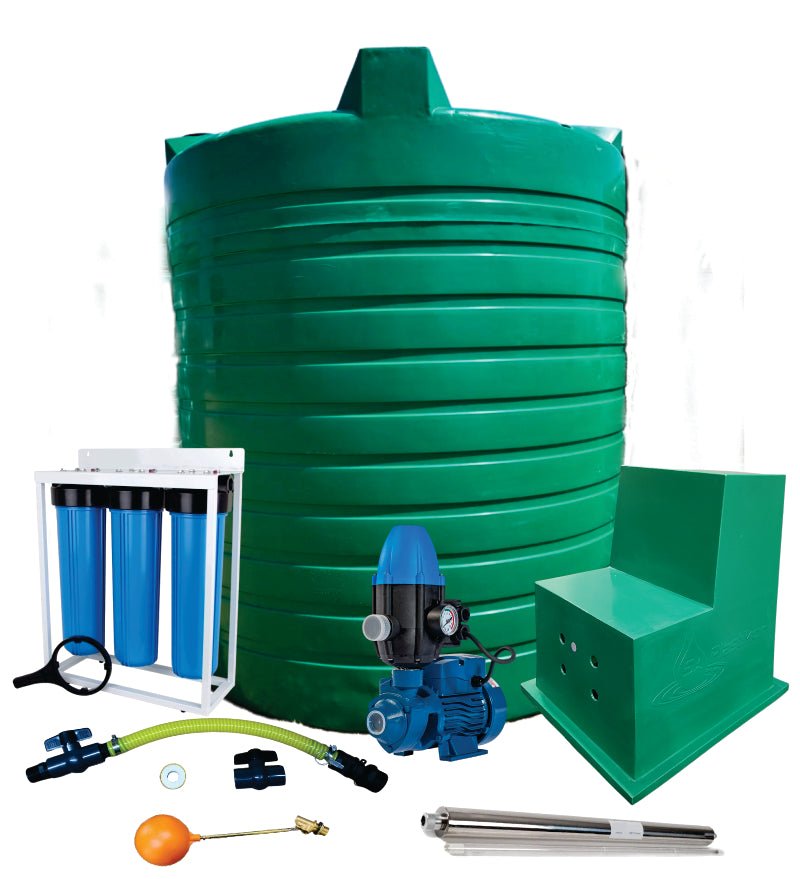 Water tank Combo Full House: 15 000l Water tank & 0.37kw Peripheral Water Pump