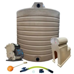 Water tank Combo Executive: 15 000l Water tank & VSP 1.5KW Booster Pump System (with VSD)