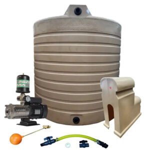 Water tank Combo Executive: 2500l Water tank and 1.5kw Intelli VSD Booster pump