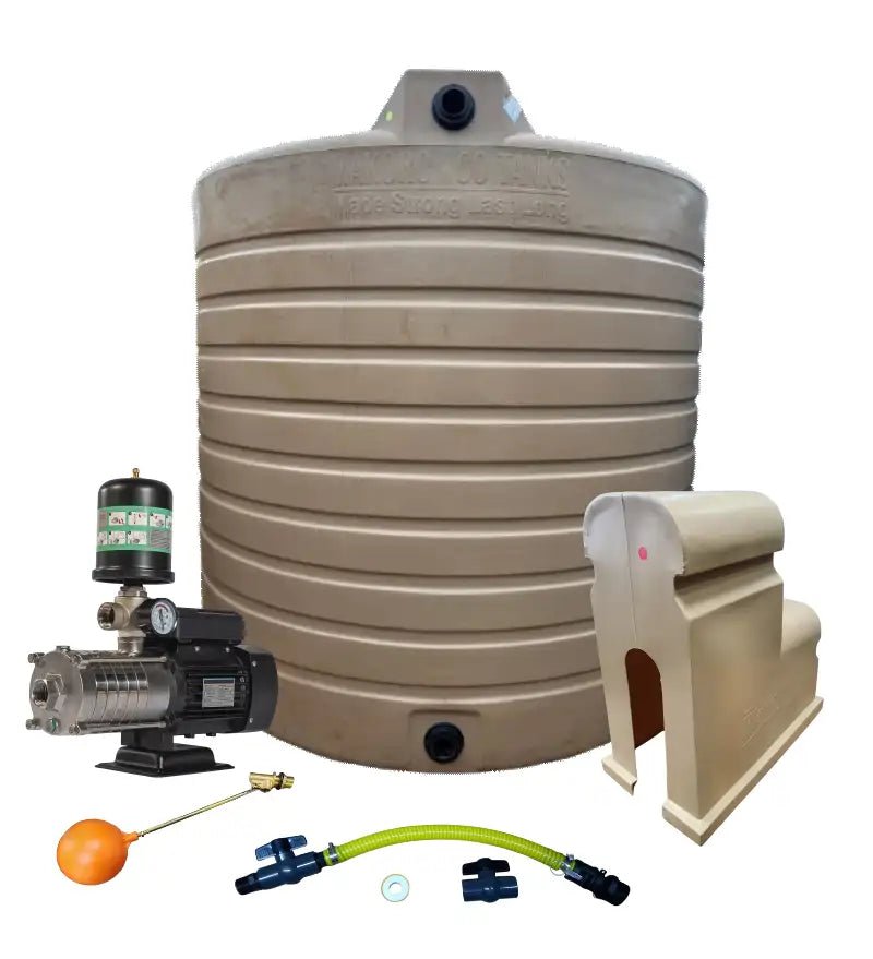 Water tank Combo Executive: 2500l Water tank and 1.5kw Intelli VSD Booster pump