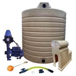 Water tank Combo Executive: 10 000l Water tank & 0.55kw Flowpump Monoblock Water Pump