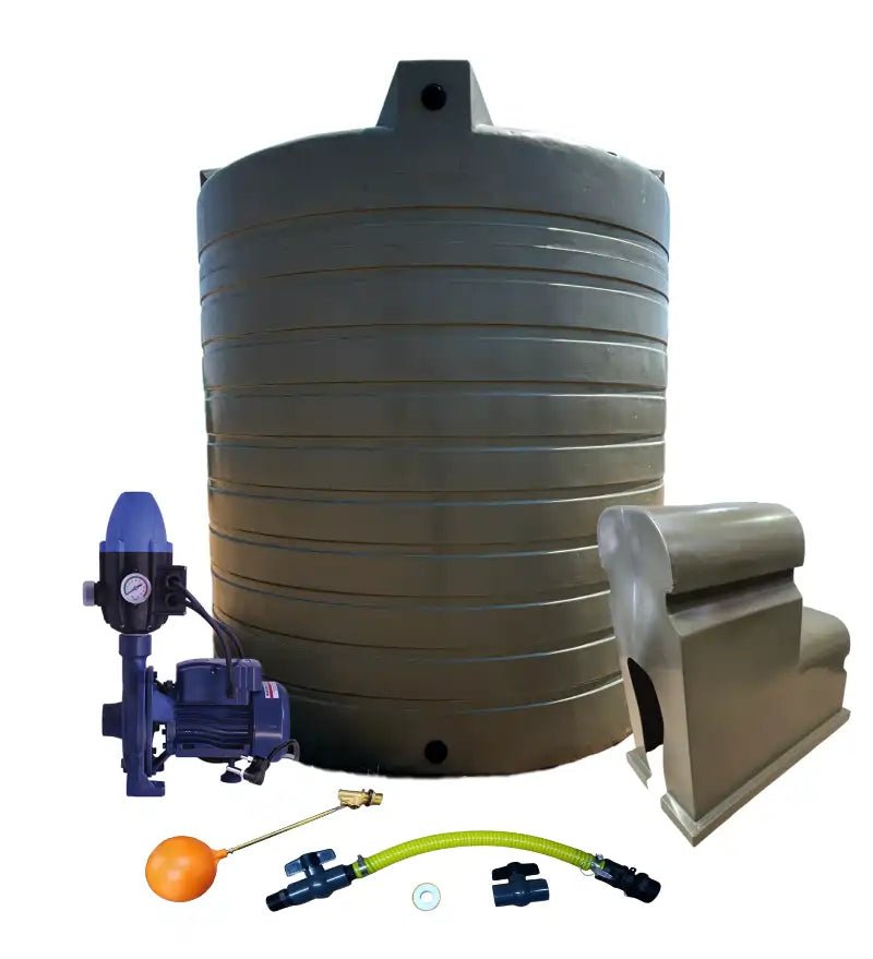 Water tank Combo Executive: 10 000l Water tank & 0.75kw Monoblock Water Pump kit