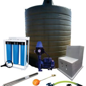 Water tank Combo Full House: 5000l Water tank & 0.75kw Monoblock Water Pump kit