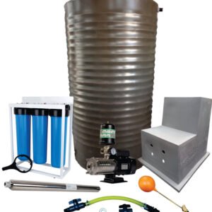 Water tank Combo Full House: 1000l Water tank & 1.5kw Intelli VSD Booster pump