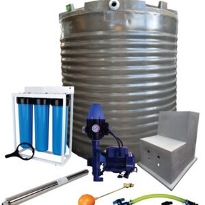 Water tank Combo Full House: 2200l Water tank & 0.75kw Monoblock Water Pump kit