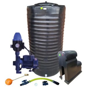 Water tank Combo Executive: 1200l slim tank & 0.75kw Monoblock Water Pump kit