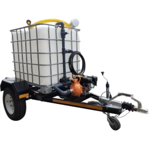 1000l Water Bowser trailer 7bar-1-outlet Flowbin™ braked for sale in South Africa - SME Warehousing Solutions