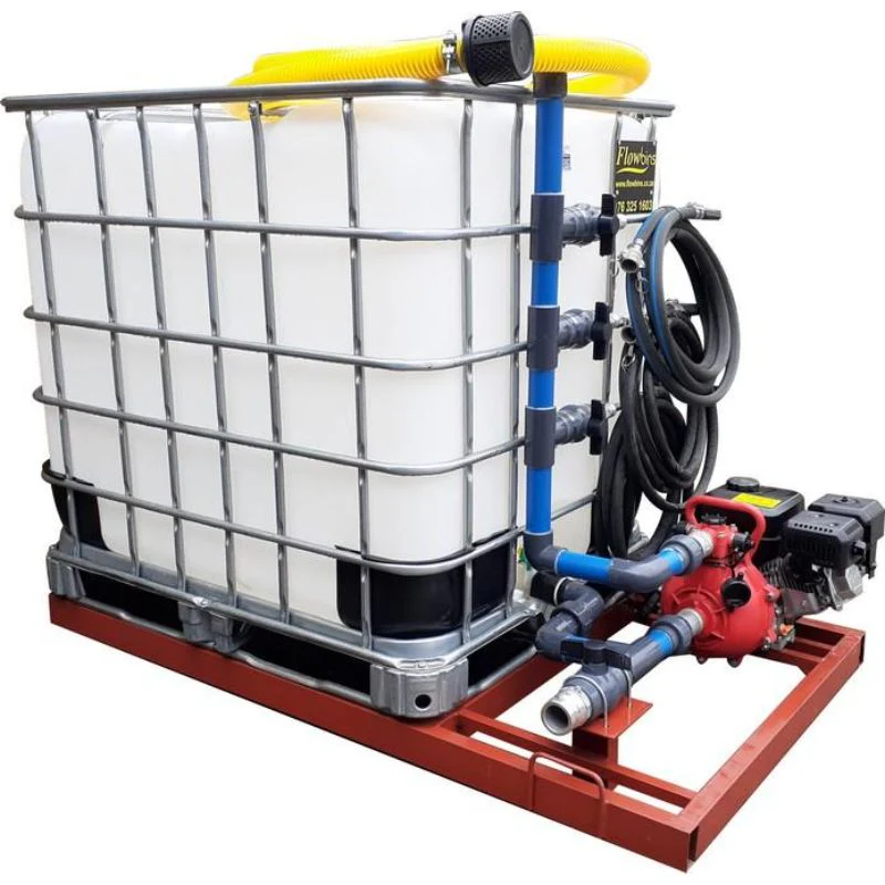 1000l Water Bowser 9.5bar-3-outlet Flowbin™ bakkie unit for sale in South Africa - SME Warehousing Solutions